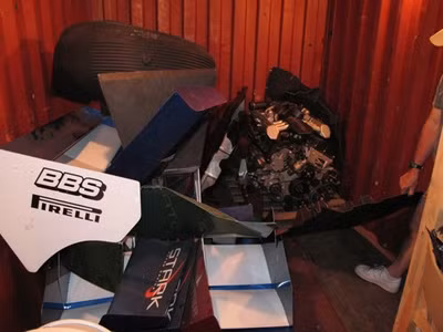 Động cơ V-12 6.7 lít của chiếc Rolls-Royces Phantomđược đem tặng cho bảo tàng ô tô Peterson