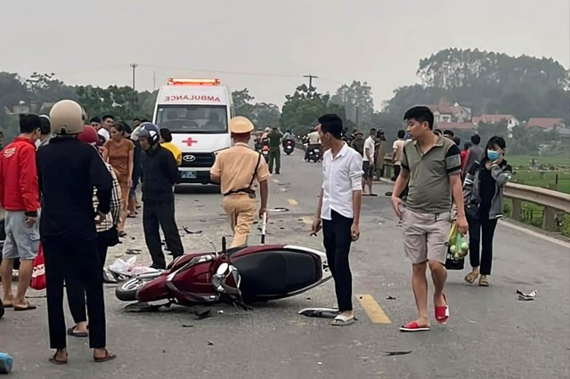 Hiện trường vụ tai nạn. Ảnh: Đại đoàn kết. Hiện trường vụ tai nạn. Ảnh: Đại đoàn kết.