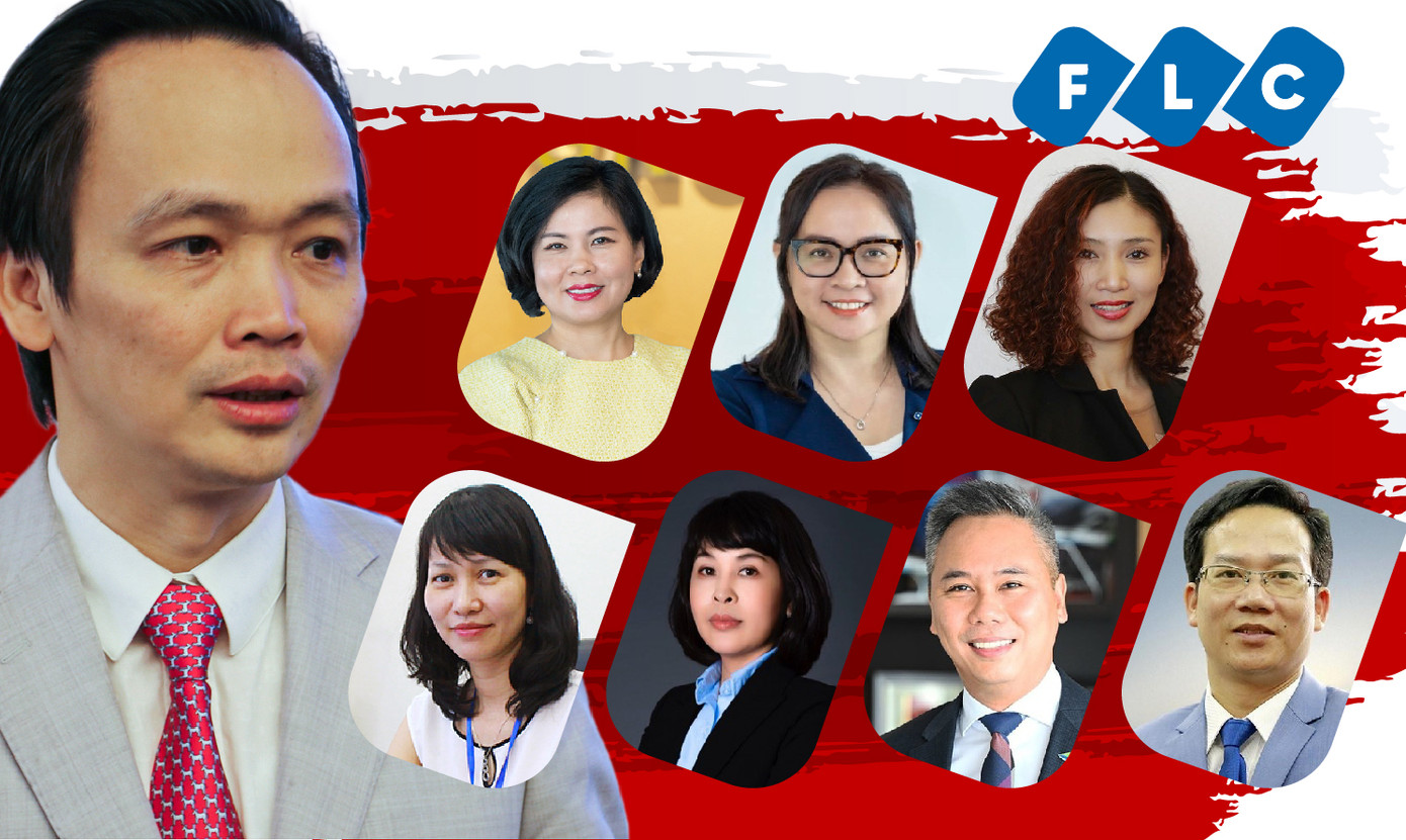 FLC trải qua nhiều biến động về nhân sự (đồ họa: Kiều Tú). FLC trải qua nhiều biến động về nhân sự (đồ họa: Kiều Tú).