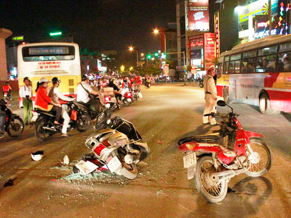 Hiện trường vụ tai nạn