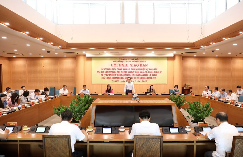 Toàn cảnh hội nghị giao ban ngày 2/8. Toàn cảnh hội nghị giao ban ngày 2/8.