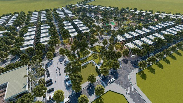 Phối cảnh dự án khu tái định cư Văn Khê