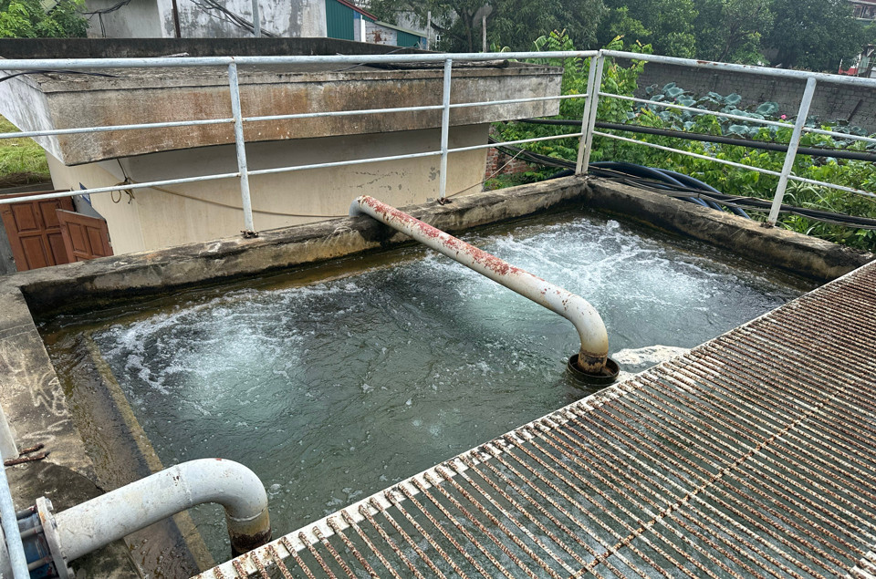 Bể vi sinh tại trạm cấp nước thị trấn Vân Đình, huyện Ứng Hòa Bể vi sinh tại trạm cấp nước thị trấn Vân Đình, huyện Ứng Hòa