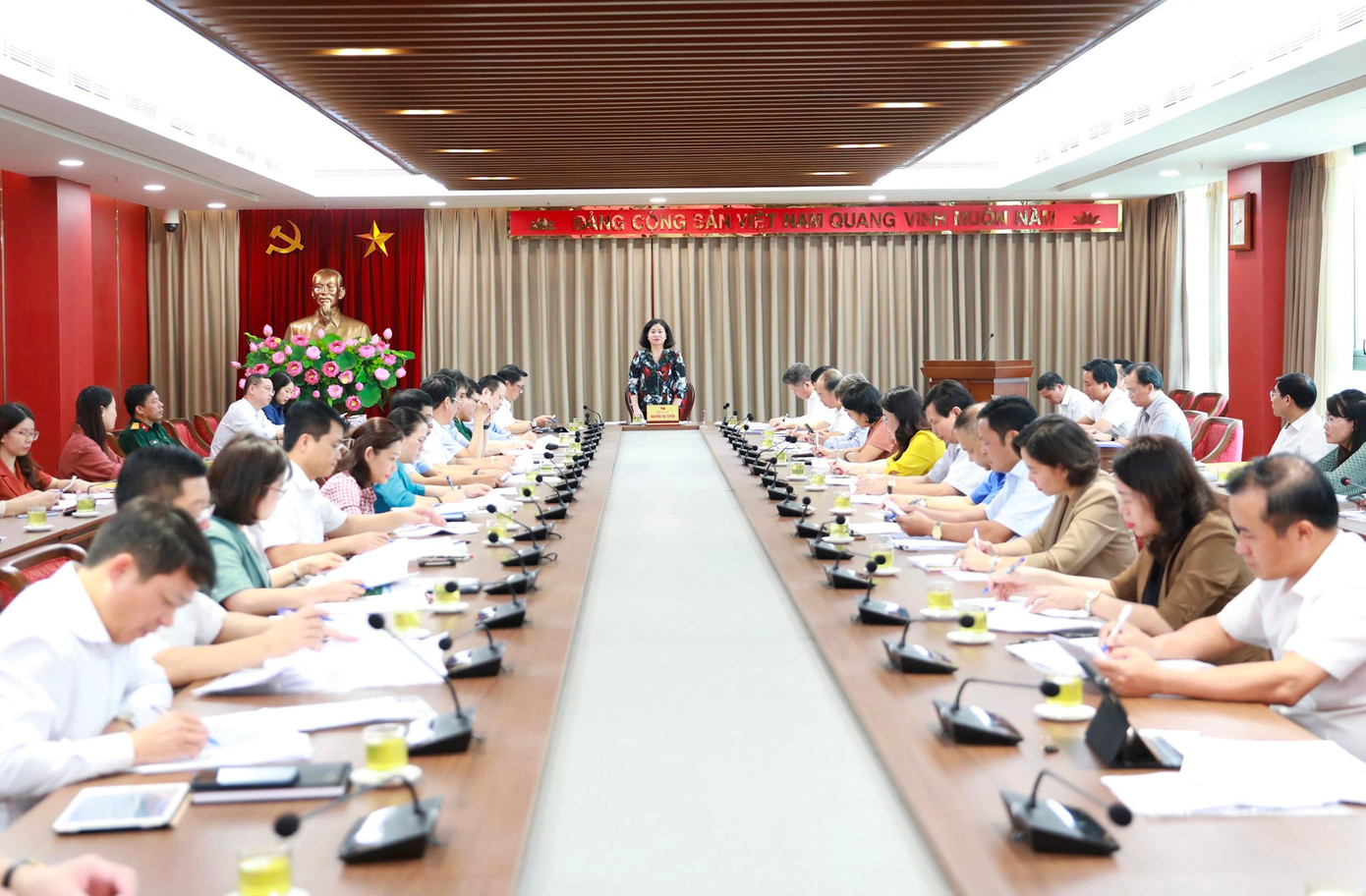 Toàn cảnh hội nghị ngày 24/8 Toàn cảnh hội nghị ngày 24/8