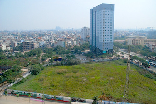 Một trong những khu đất vàng trên địa bàn quận Cầu Giấy. Một trong những khu đất vàng trên địa bàn quận Cầu Giấy