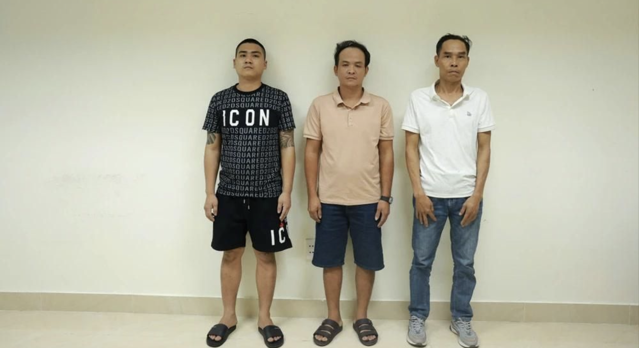 Các đối tượng tại cơ quan Công an