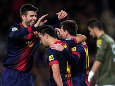 Messi cùng Barcelona có chiến thắng dễ dàng