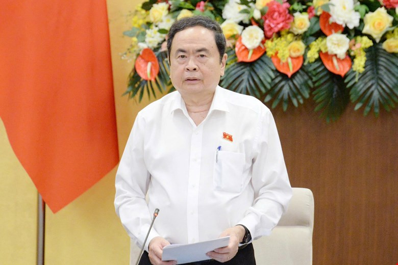 Chủ tịch Quốc hội Trần Thanh Mẫn phát biểu tại phiên họp. Ảnh: QH Chủ tịch Quốc hội Trần Thanh Mẫn phát biểu tại phiên họp. Ảnh: QH