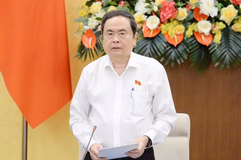 Chủ tịch Quốc hội Trần Thanh Mẫn phát biểu tại phiên họp. Ảnh: QH Chủ tịch Quốc hội Trần Thanh Mẫn phát biểu tại phiên họp. Ảnh: QH