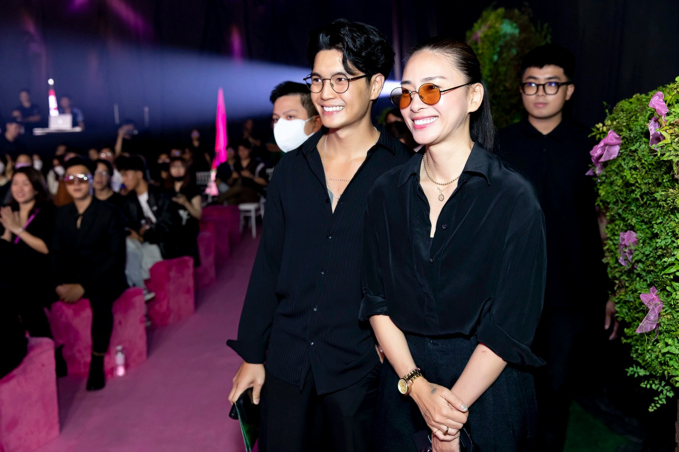 Ngô Thanh Vân dự sự kiện cùng chồng là Huy Trần. Ngô Thanh Vân dự sự kiện cùng chồng là Huy Trần.