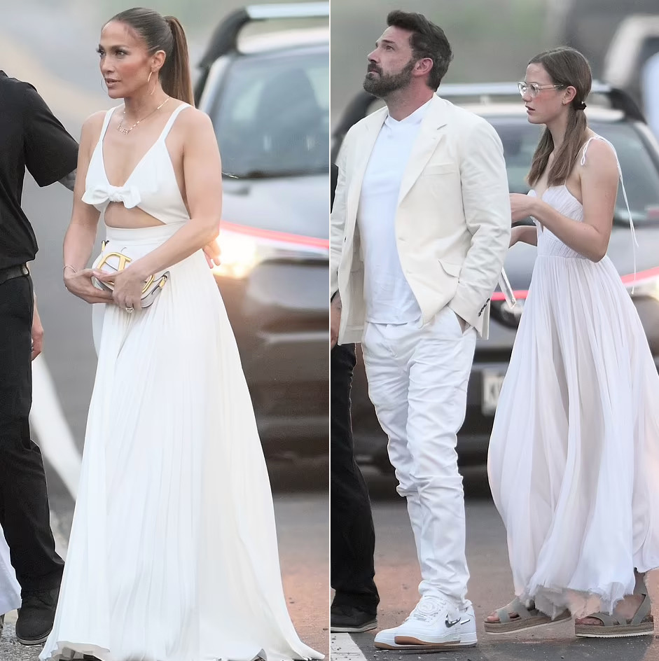 Ben Affeck dẫn theo con gái riêng Violet dự dạ tiệc trắng của tỷ phú công nghệ.