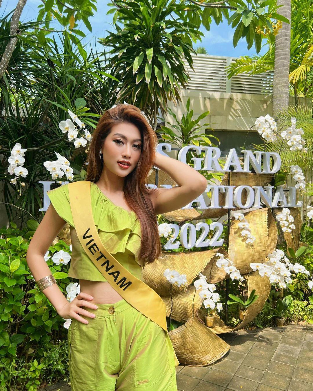 Dù chỉ có ba ngày chuẩn bị và gặp chấn thương chân trong suốt thời gian dự thi Miss Grand Vietnam, Đoàn Thiên Ân luôn thể hiện tinh thần máu chiến tại đấu trường quốc tế. Ảnh: FBNV.