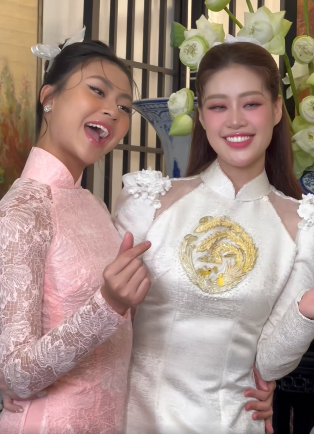 Dàn dâu phụ trong lễ cưới của Khánh Vân gồm nhiều hoa hậu, á hậu nổi tiếng.