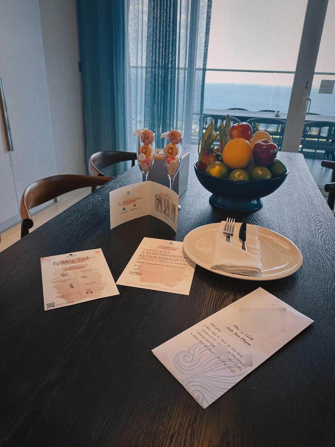 Không gian nghỉ ngơi của dàn khách mời tại tiệc cưới tổ chức tại resort của Puka và Gin Tuấn Kiệt.