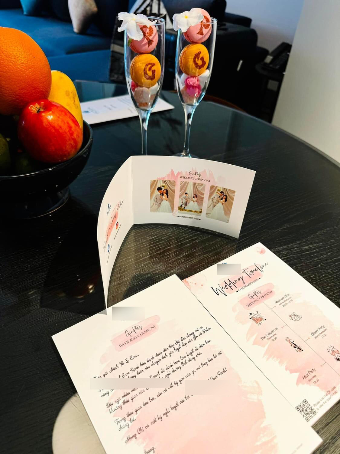 Không gian nghỉ ngơi của dàn khách mời tại tiệc cưới tổ chức tại resort của Puka và Gin Tuấn Kiệt.