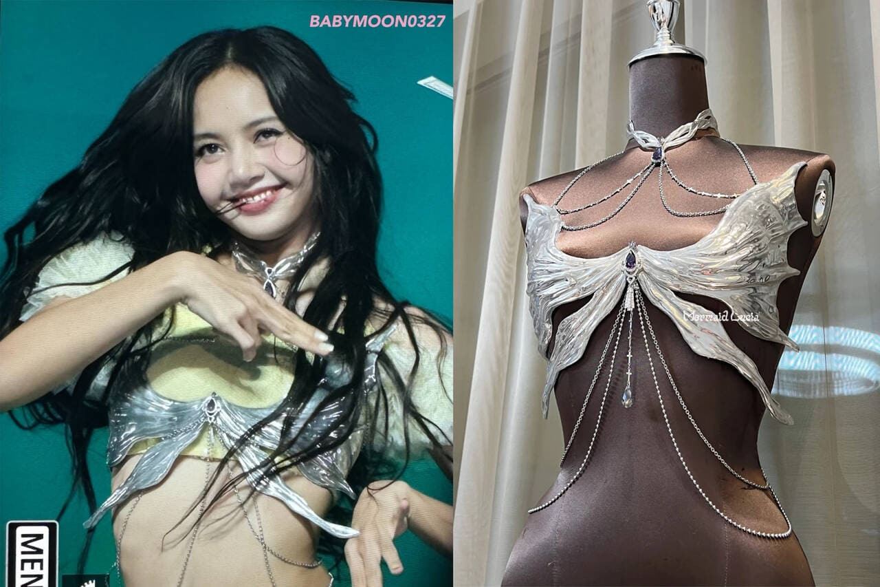 Lisa giảm độ gợi cảm của trang phục bằng cách mặc lớp áo lót bên trong, tránh gây sự tranh cãi giữa lúc sắp rời YG vì không tái ký hợp đồng.