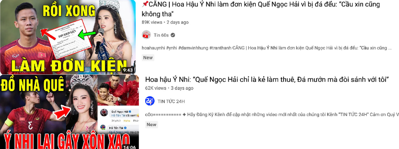 Nội dung không đúng sự thật xoay quanh câu chuyện của Ý Nhi xuất hiện ngày càng nhiều, lượt tương tác cao.