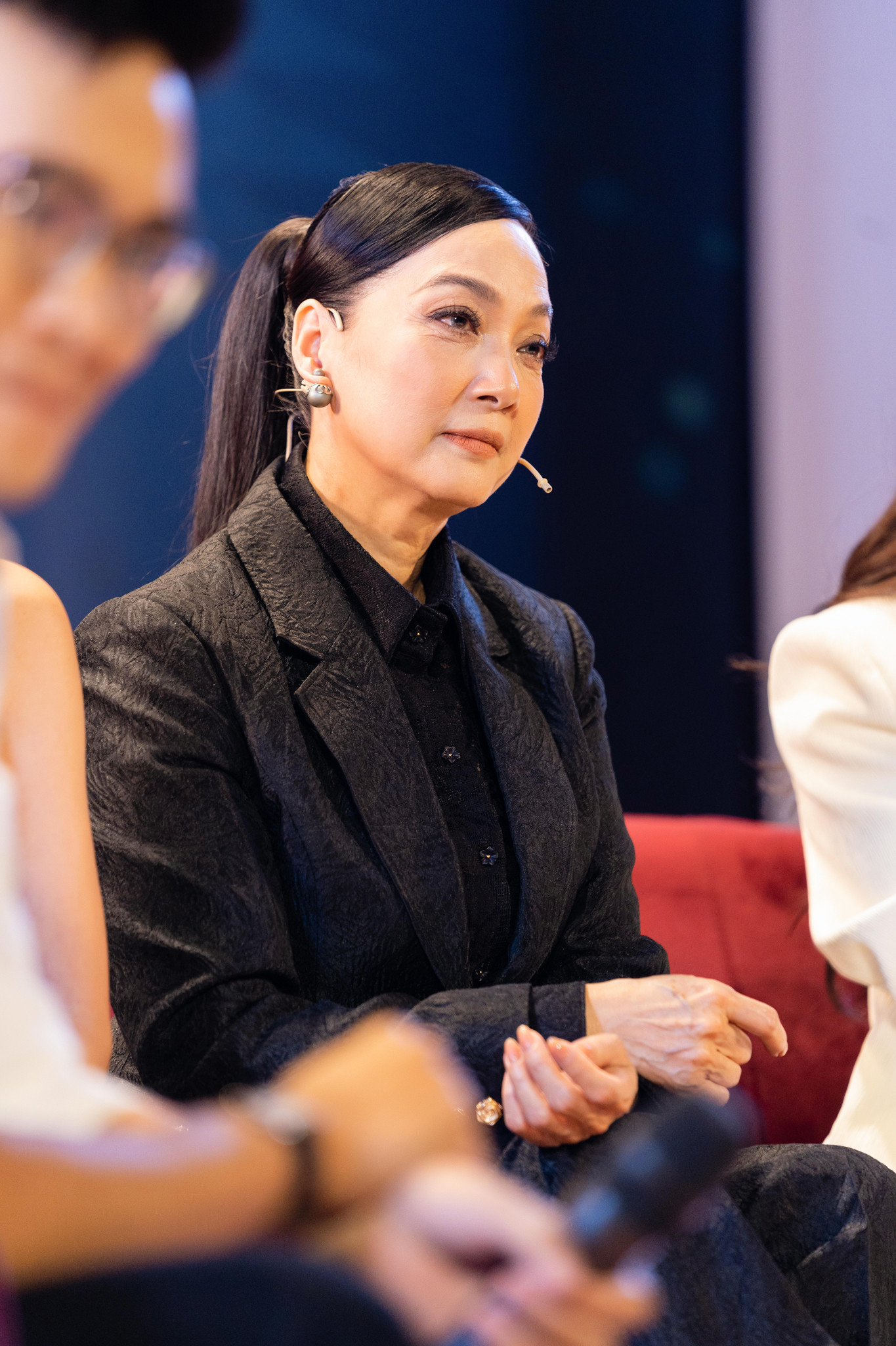 NSND Lê Khanh nhiệt tình chia sẻ kinh nghiệm cho diễn viên và những bạn trẻ muốn theo đuổi diễn xuất. Ảnh: BTC. NSND Lê Khanh nhiệt tình chia sẻ kinh nghiệm cho diễn viên và những bạn trẻ muốn theo đuổi diễn xuất. Ảnh: BTC.