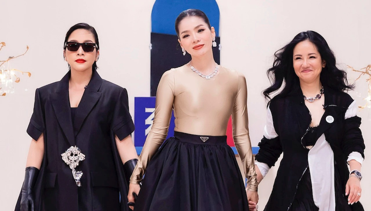 Mỹ Linh, Lệ Quyên và Hồng Nhung tham gia chương trình.