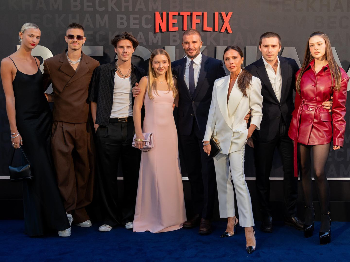 Gia đình David Beckham tại buổi ra mắt Beckham.
