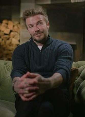 Beckham và vợ trong phim tài liệu.