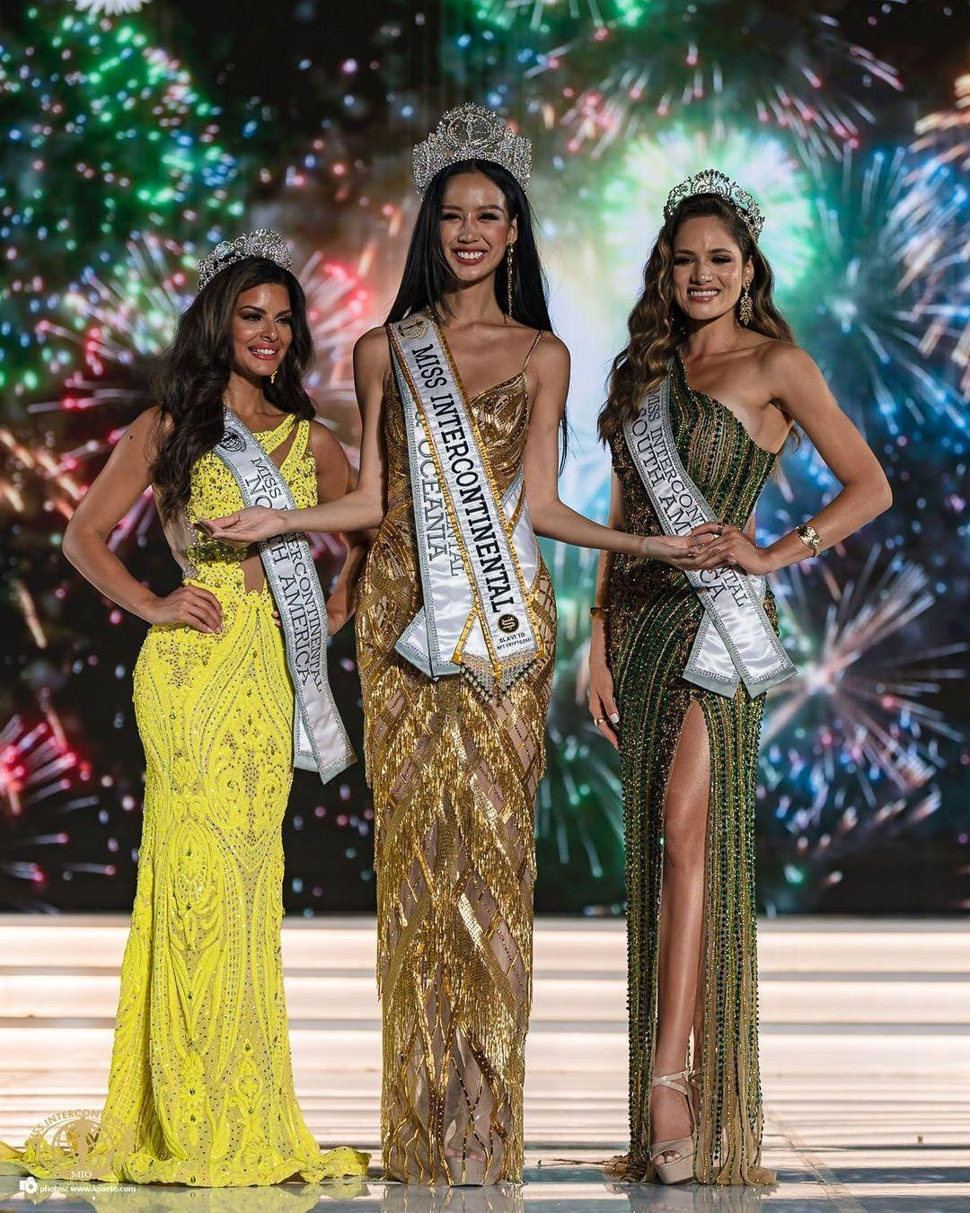 Bảo Ngọc đoạt vương miện Miss Intercontinental sau phần thuyết trình ấn tượng. Ảnh: Miss Intercontinental, FBNV.