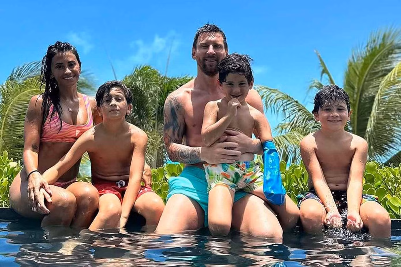 Gia đình của Messi tại Mỹ. Gia đình của Messi tại Mỹ.