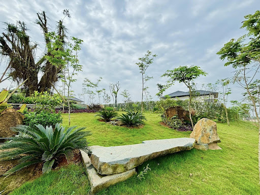 Vườn nhỏ của từng villa nghỉ dưỡng Vườn nhỏ của từng villa nghỉ dưỡng