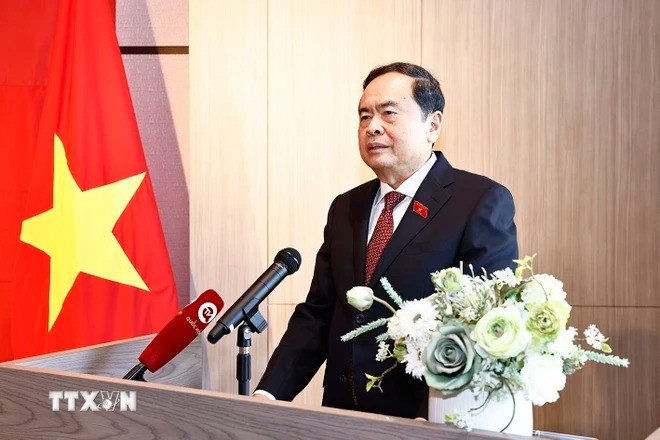 Chủ tịch Quốc hội Trần Thanh Mẫn phát biểu. (Ảnh: Doãn Tấn/TTXVN). Chủ tịch Quốc hội Trần Thanh Mẫn phát biểu. (Ảnh: Doãn Tấn/TTXVN).