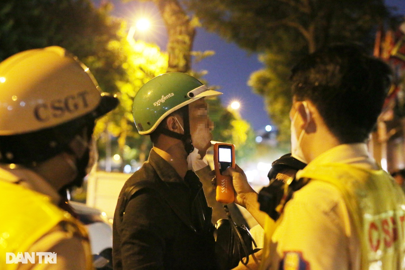 Anh S. có nồng độ cồn dưới 0,25mg/lít khí thở (Ảnh: An Huy).