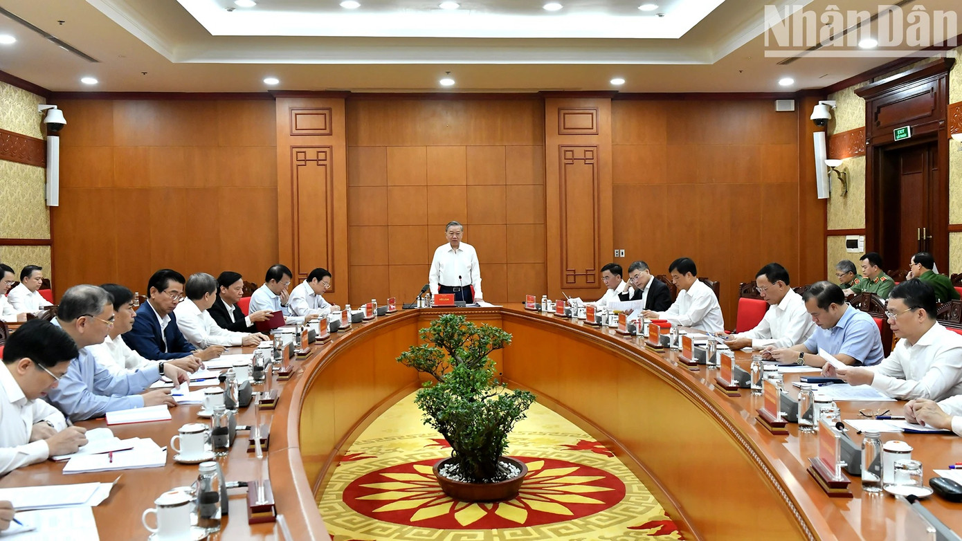 Tổng Bí thư Tô Lâm chủ trì cuộc họp Thường trực Ban Chỉ đạo Trung ương về phòng, chống tham nhũng, lãng phí, tiêu cực.