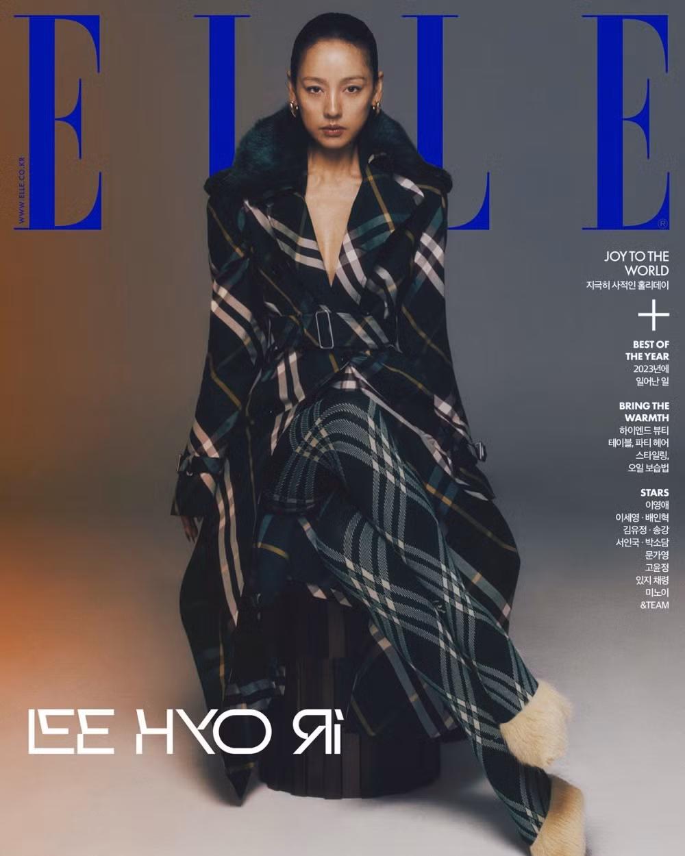 Hình ảnh trên tạp chí của Lee Hyori.