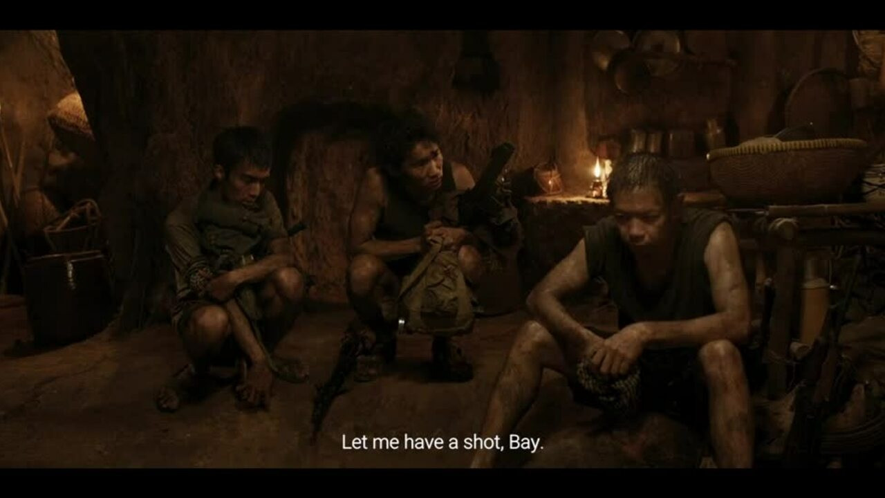 Diễn viên Thái Hòa, Quang Tuấn trong Địa đạo. Diễn viên Thái Hòa, Quang Tuấn trong Địa đạo.