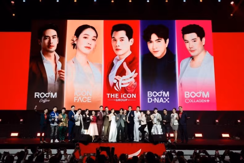 Nhiều diễn viên nổi tiếng tham gia đường dây đa cấp của tập đoàn iCon. Nhiều diễn viên nổi tiếng tham gia đường dây đa cấp của tập đoàn iCon.