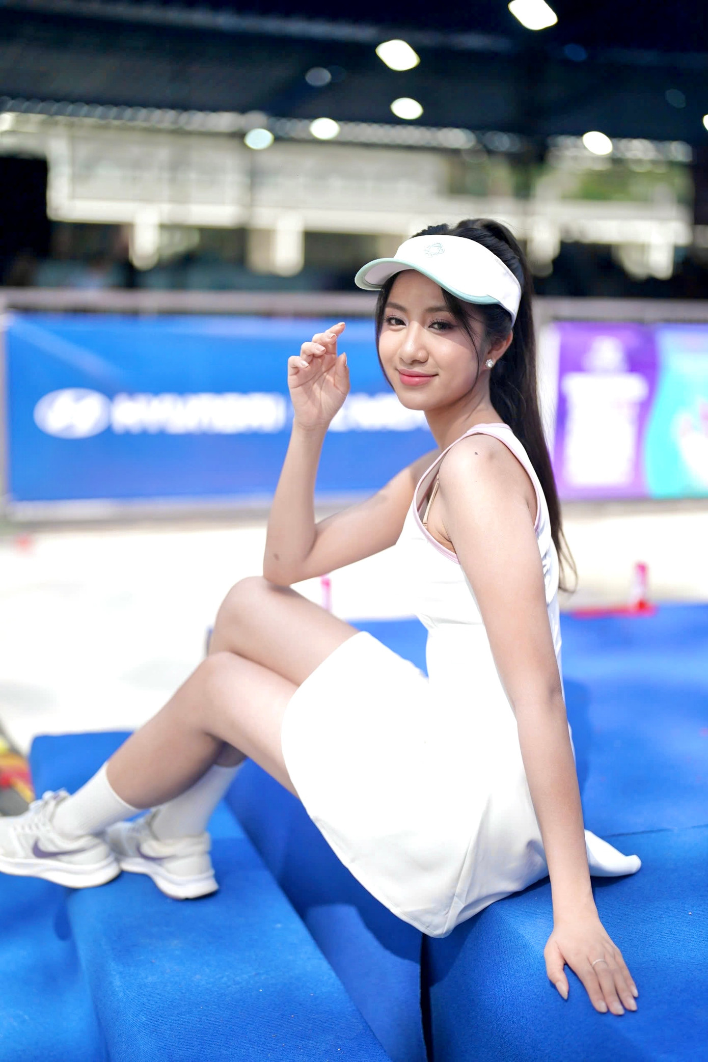 Chứng kiến vận động viên chuyên nghiệp thi đấu, đồng thời có thêm Hoa hậu Đỗ Thị Hà, Á hậu Ngọc Hằng... tham gia trận khai màn Giải Vô địch Pickleball Việt Nam 2025 - Cúp Hyundai Thành Công, Hoa hậu Hà Trúc Linh háo hức tham gia giải đấu mùa sau.