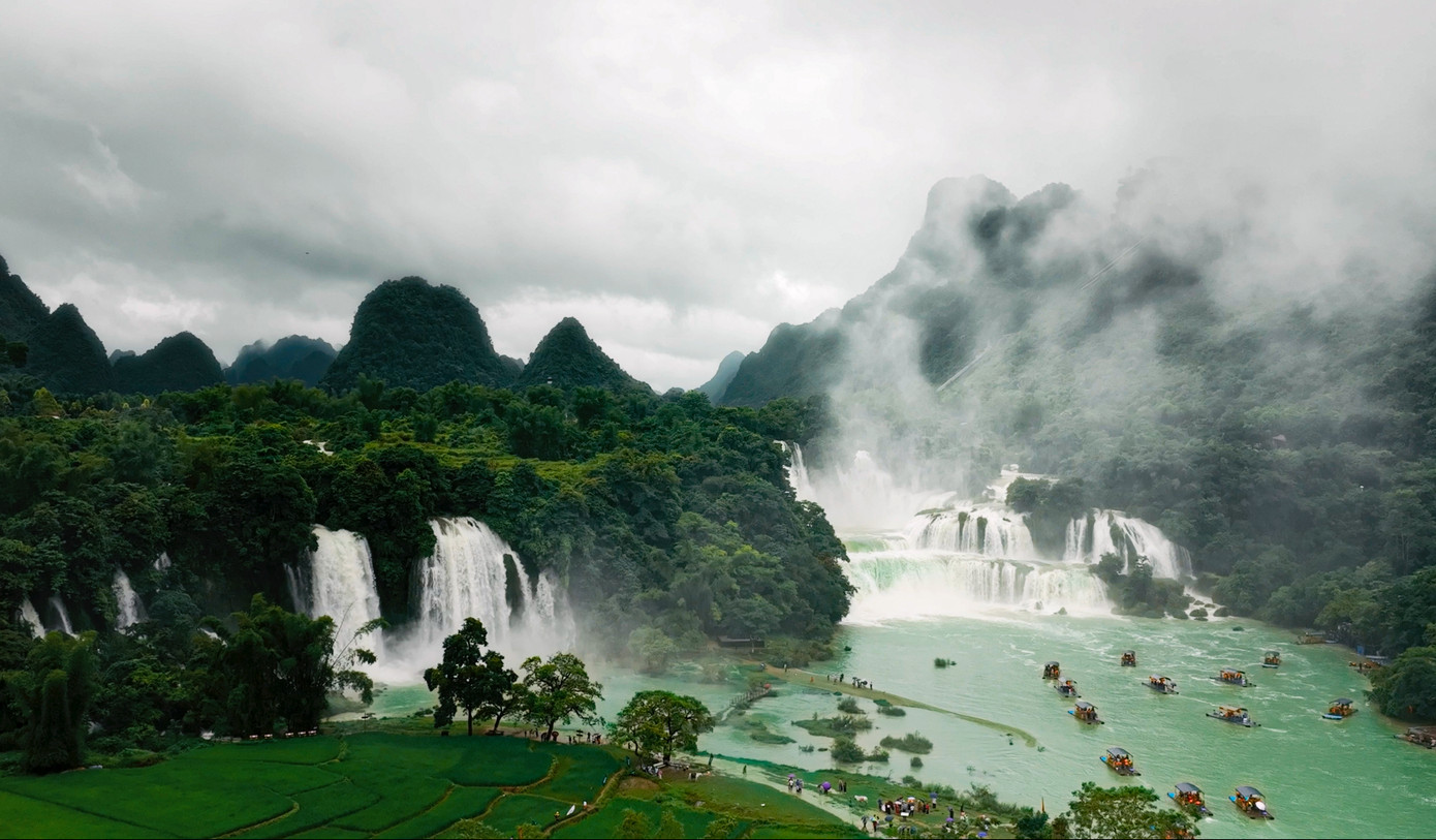 Cảnh sắc tuyệt đẹp của vùng Cao Bằng.