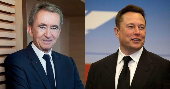 Elon Musk tranh vị trí người giàu nhất thế giới với tỷ phú thời trang Bernard Arnault. Elon Musk tranh vị trí người giàu nhất thế giới với tỷ phú thời trang Bernard Arnault.