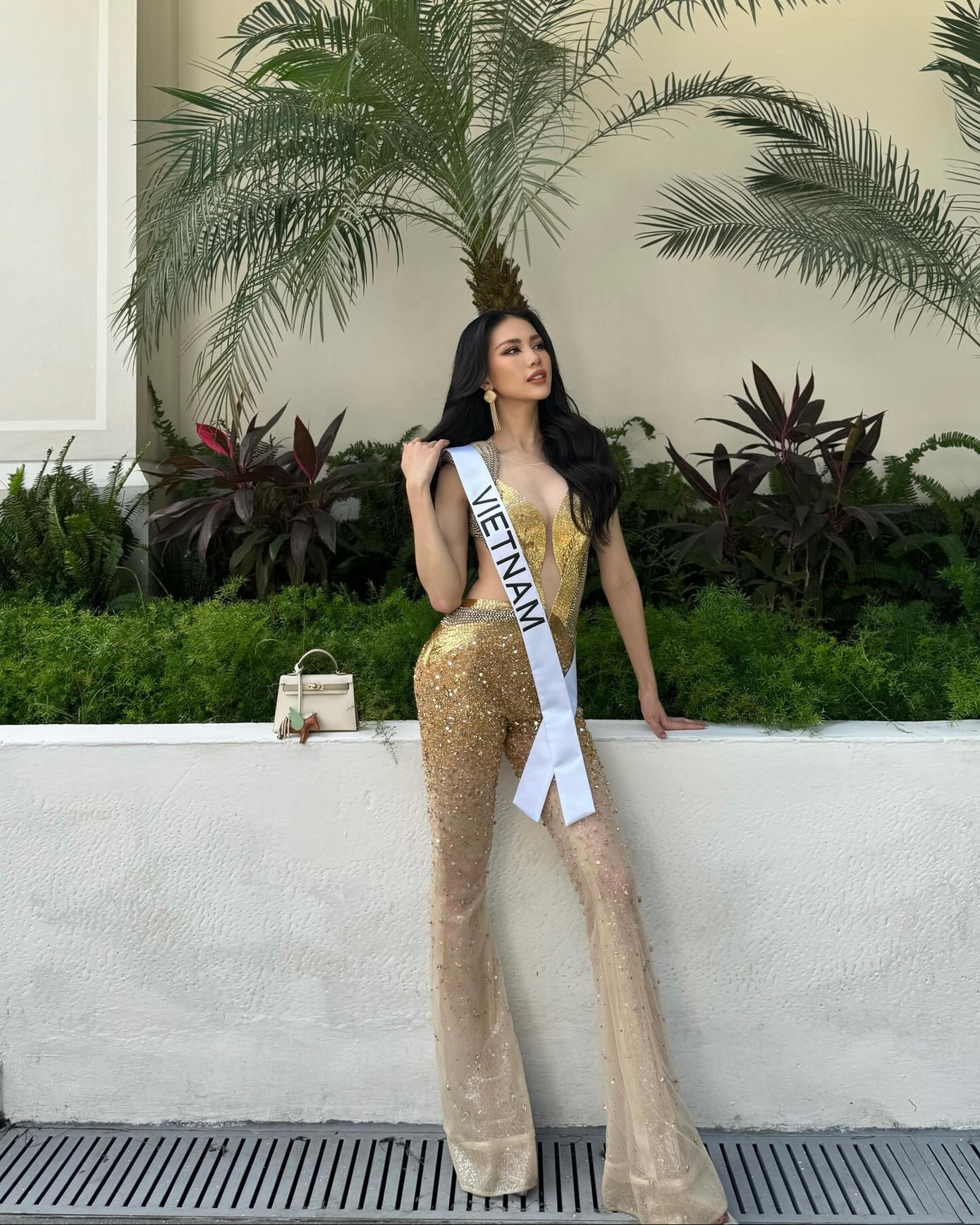 Bùi Quỳnh Hoa tại Miss Universe năm nay.