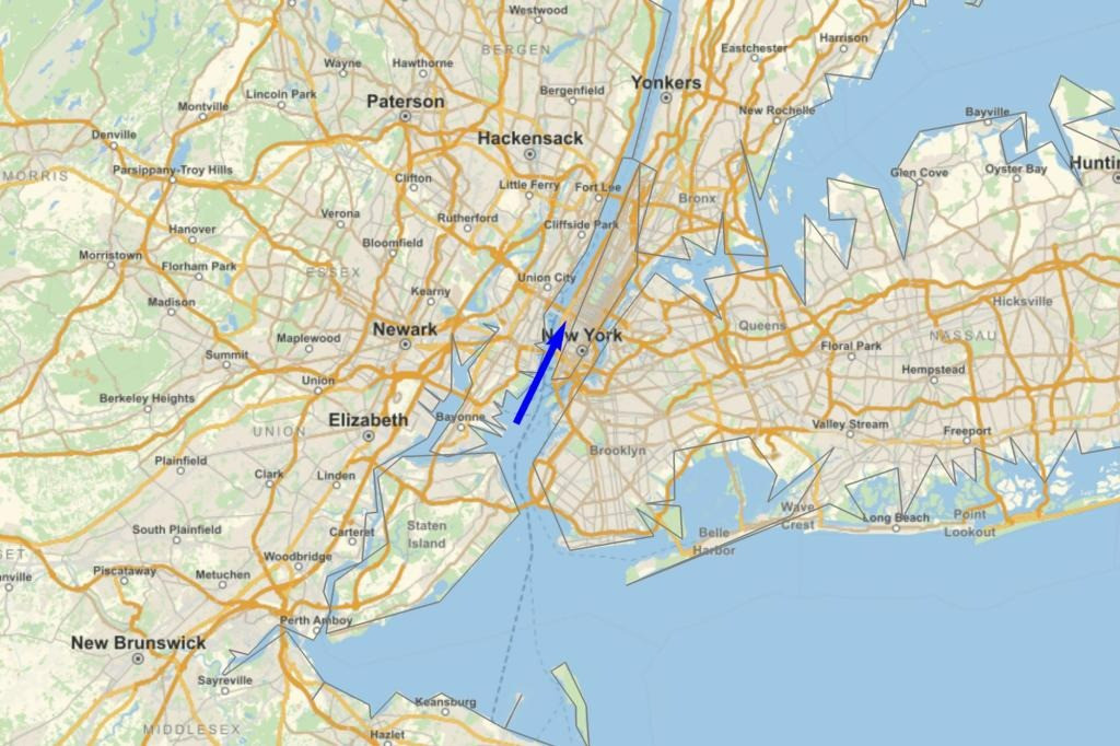 &quot;Quả cầu lửa&quot; di chuyển với vận tốc 54.700 km/h khi bay ngang Manhattan, New York, Mỹ.