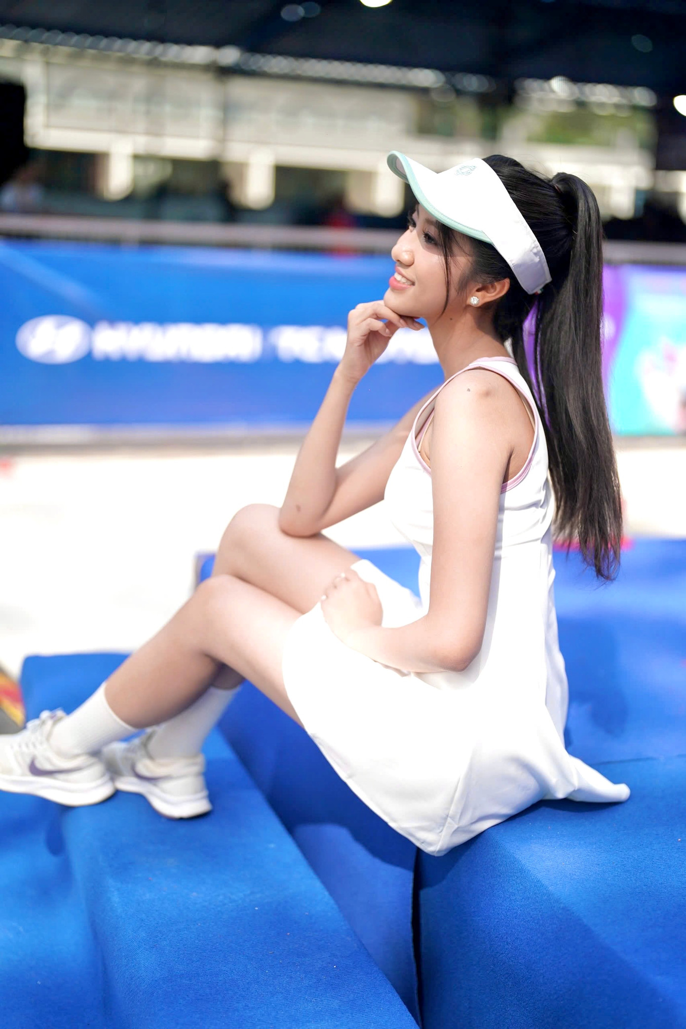 Chứng kiến vận động viên chuyên nghiệp thi đấu, đồng thời có thêm Hoa hậu Đỗ Thị Hà, Á hậu Ngọc Hằng... tham gia trận khai màn Giải Vô địch Pickleball Việt Nam 2025 - Cúp Hyundai Thành Công, Hoa hậu Hà Trúc Linh háo hức tham gia giải đấu mùa sau.