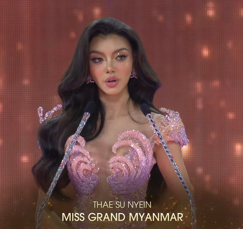 Hành động khóc lóc, bỏ về của Miss Grand Myanmar gây tranh cãi. Hành động khóc lóc, bỏ về của Miss Grand Myanmar gây tranh cãi.