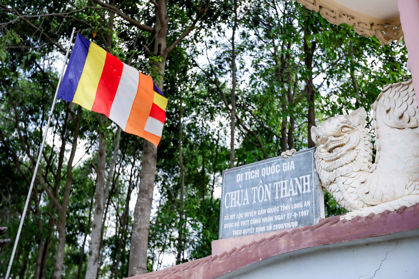 Chùa có diện tích 940 m2 nằm trong khuôn viên rộng khoảng 33.400 m2. Chùa được xếp hạng di tích lịch sử cấp quốc gia ngày 27/11/1997.