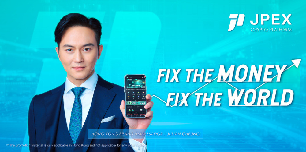 Ảnh Trương Trí Lâm quảng cáo ứng dụng JPEX.