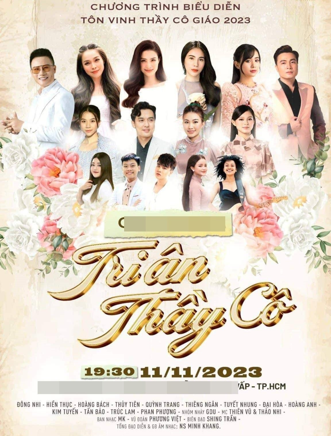 Thủy Tiên không tham gia show diễn dù có mặt trong poster của chương trình. Thủy Tiên không tham gia show diễn dù có mặt trong poster của chương trình.