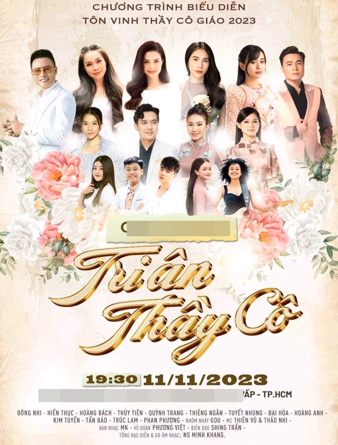 Thủy Tiên không tham gia show diễn dù có mặt trong poster của chương trình. Thủy Tiên không tham gia show diễn dù có mặt trong poster của chương trình.