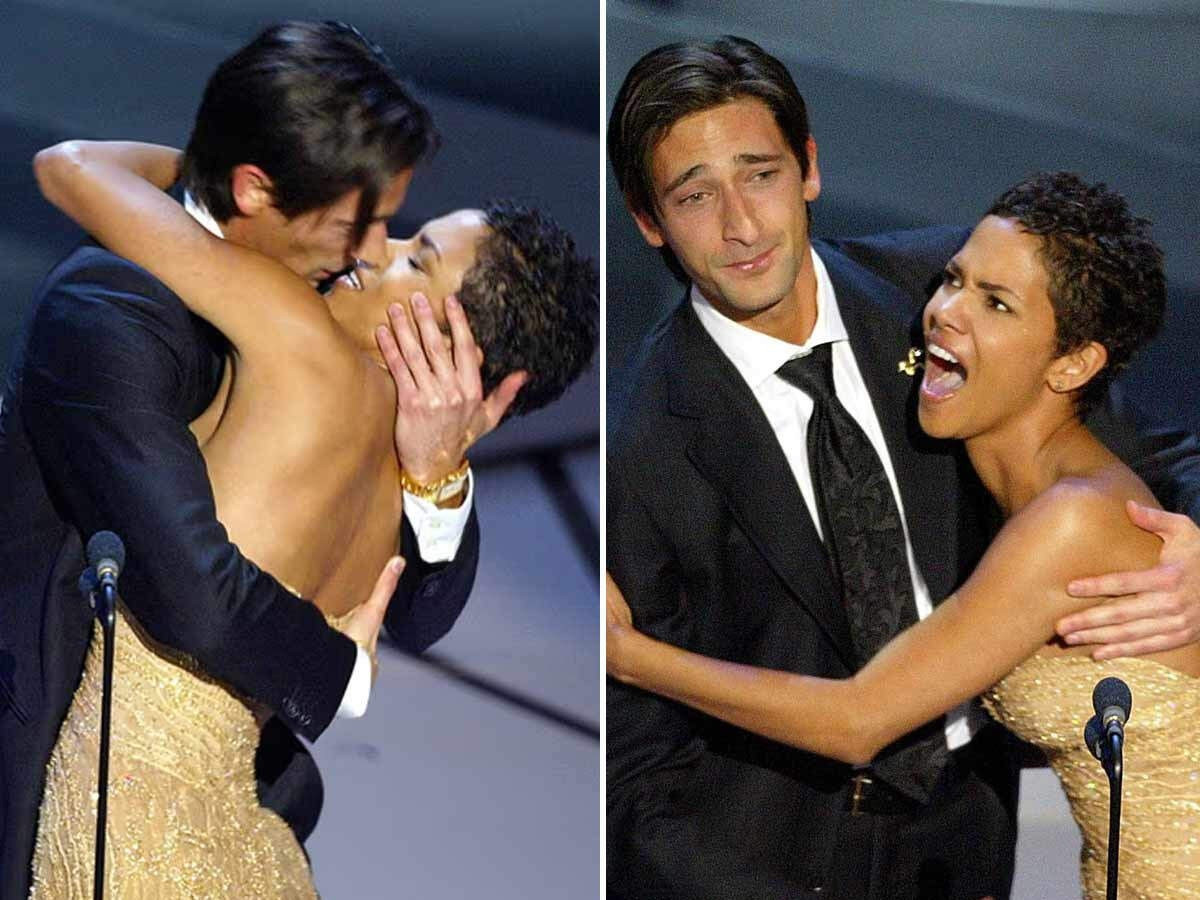 Nụ hôn gây sốc ở Oscar năm 2003.