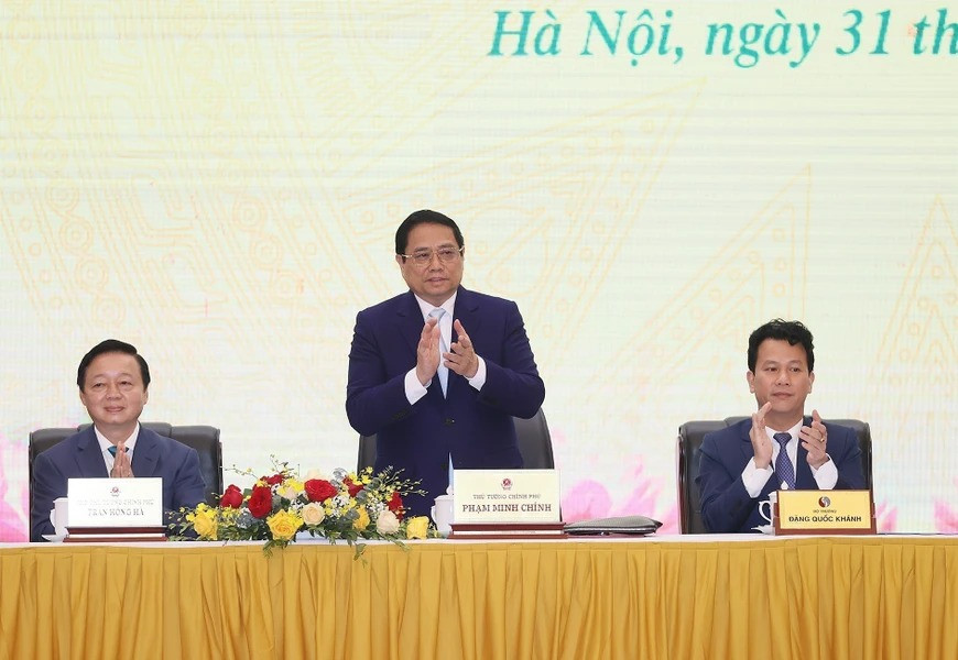 Thủ tướng Phạm Minh Chính dự hội nghị. Ảnh: Dương Giang/TTXVN.