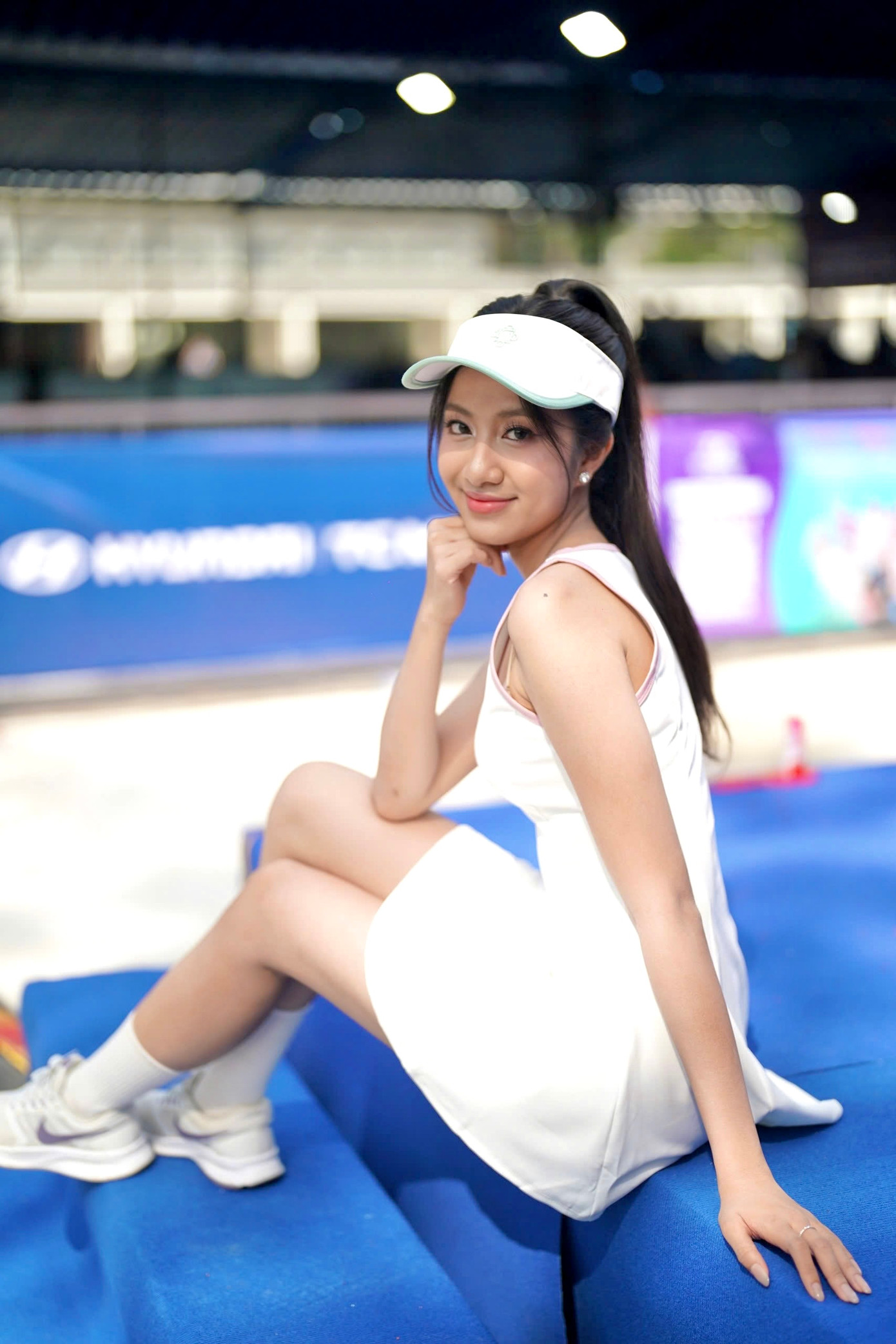 Người đẹp đồng thời gửi lời chúc vận động viên tham gia giải đấu giữ phong độ, tiếp tục tham gia tranh tài, chinh phục giải thưởng với tổng giá trị lên đến 1 tỷ đồng.