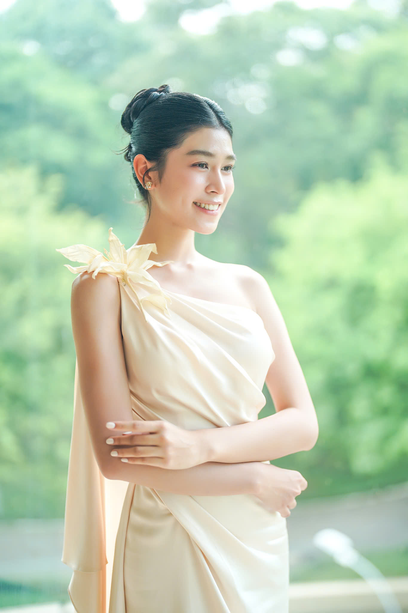 Thanh Thảo nói nếu may mắn trở thành Hoa hậu Việt Nam, cô mong muốn thực hiện dự án nâng cao giáo dục cho trẻ em, truyền cảm hứng việc học là điều quan trọng nhất. "Dù ở thành thị hay vùng cao, nơi đâu cũng nên được đầu tư giáo dục để xã hội ngày càng phát triển. Sau cuộc thi, tôi tiếp tục tập trung cho con đường học tập, thực hiện mong ước phát triển giáo dục vì cộng đồng", nữ sinh 19 tuổi nói.