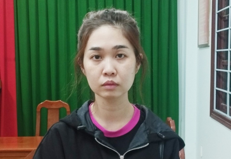 Châu Thị Thúy Kiều tại Cơ quan điều tra.